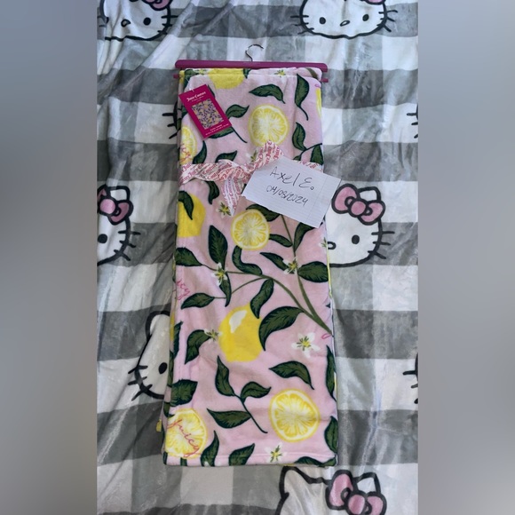 Viral HTF Juicy Couture PINK Lemon Plush Throw Blanket BNWT Y2K - Picture 2 of 4